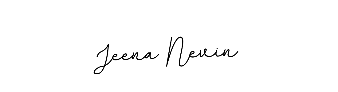 Jeena Nevin stylish signature style. Best Handwritten Sign (BallpointsItalic-DORy9) for my name. Handwritten Signature Collection Ideas for my name Jeena Nevin. Jeena Nevin signature style 11 images and pictures png
