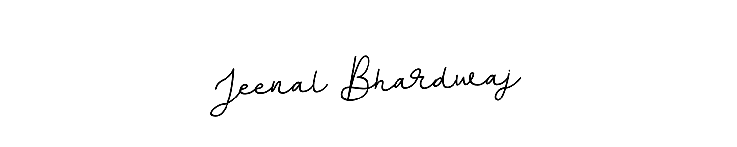 Create a beautiful signature design for name Jeenal Bhardwaj. With this signature (BallpointsItalic-DORy9) fonts, you can make a handwritten signature for free. Jeenal Bhardwaj signature style 11 images and pictures png