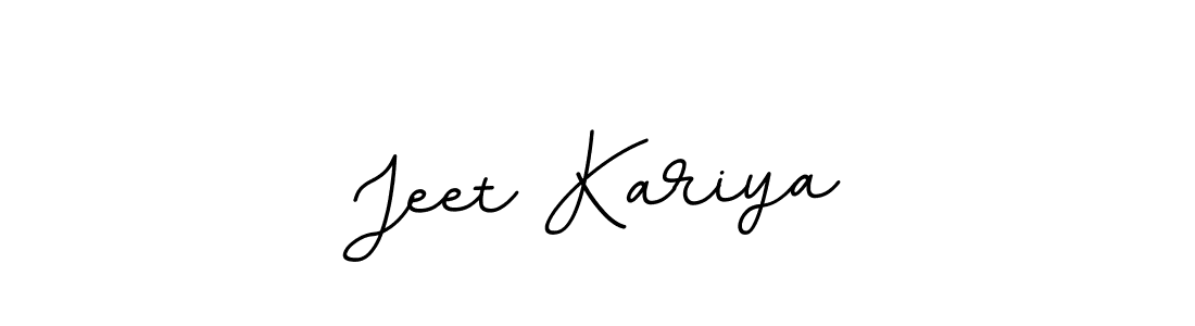 Design your own signature with our free online signature maker. With this signature software, you can create a handwritten (BallpointsItalic-DORy9) signature for name Jeet Kariya. Jeet Kariya signature style 11 images and pictures png