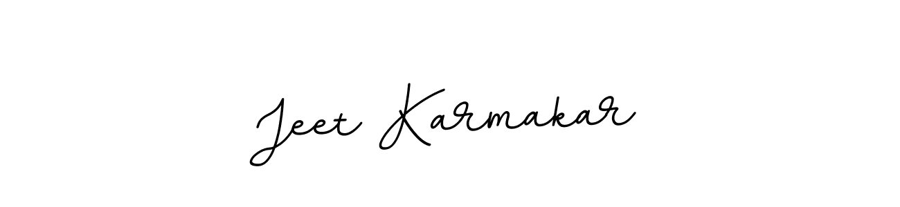 Use a signature maker to create a handwritten signature online. With this signature software, you can design (BallpointsItalic-DORy9) your own signature for name Jeet Karmakar. Jeet Karmakar signature style 11 images and pictures png