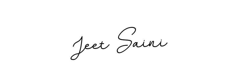 Make a beautiful signature design for name Jeet Saini. With this signature (BallpointsItalic-DORy9) style, you can create a handwritten signature for free. Jeet Saini signature style 11 images and pictures png
