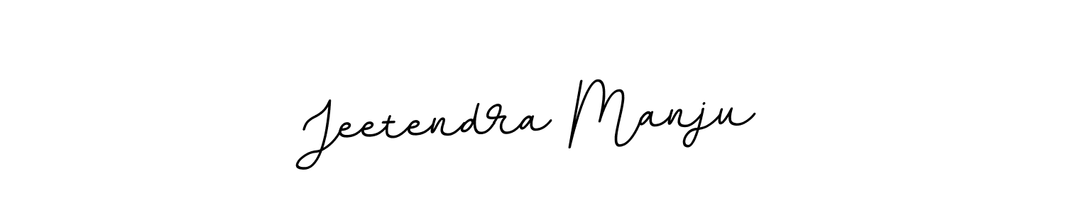 Make a beautiful signature design for name Jeetendra Manju. With this signature (BallpointsItalic-DORy9) style, you can create a handwritten signature for free. Jeetendra Manju signature style 11 images and pictures png