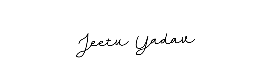 Make a beautiful signature design for name Jeetu Yadav. With this signature (BallpointsItalic-DORy9) style, you can create a handwritten signature for free. Jeetu Yadav signature style 11 images and pictures png