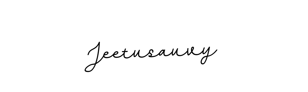 The best way (BallpointsItalic-DORy9) to make a short signature is to pick only two or three words in your name. The name Jeetusauvy include a total of six letters. For converting this name. Jeetusauvy signature style 11 images and pictures png