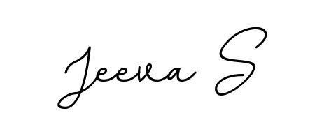 The BallpointsItalic-DORy9 typeface gives name Jeeva S a refined look. Suitable for certificates, diplomas, and official verification. Jeeva S signature style 11 images and pictures png