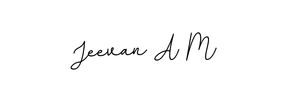 Jeevan A M stylish signature style. Best Handwritten Sign (BallpointsItalic-DORy9) for my name. Handwritten Signature Collection Ideas for my name Jeevan A M. Jeevan A M signature style 11 images and pictures png