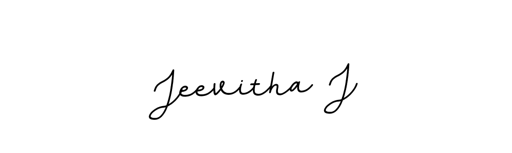 Jeevitha J stylish signature style. Best Handwritten Sign (BallpointsItalic-DORy9) for my name. Handwritten Signature Collection Ideas for my name Jeevitha J. Jeevitha J signature style 11 images and pictures png