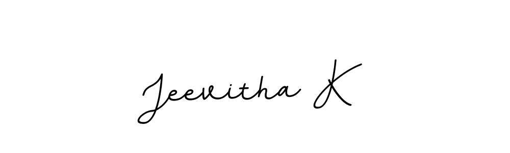 Make a beautiful signature design for name Jeevitha K. Use this online signature maker to create a handwritten signature for free. Jeevitha K signature style 11 images and pictures png