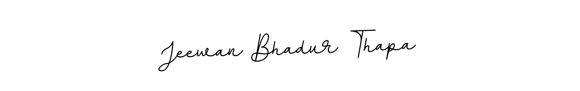 Create a beautiful signature design for name Jeewan Bhadur Thapa. With this signature (BallpointsItalic-DORy9) fonts, you can make a handwritten signature for free. Jeewan Bhadur Thapa signature style 11 images and pictures png