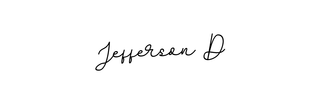 Design your own signature with our free online signature maker. With this signature software, you can create a handwritten (BallpointsItalic-DORy9) signature for name Jefferson D. Jefferson D signature style 11 images and pictures png