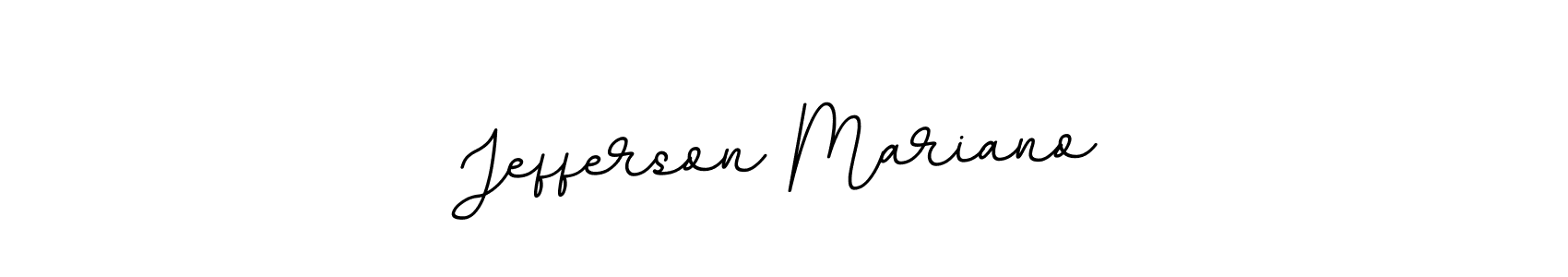 Jefferson Mariano stylish signature style. Best Handwritten Sign (BallpointsItalic-DORy9) for my name. Handwritten Signature Collection Ideas for my name Jefferson Mariano. Jefferson Mariano signature style 11 images and pictures png