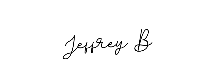 The best way (BallpointsItalic-DORy9) to make a short signature is to pick only two or three words in your name. The name Jeffrey B include a total of six letters. For converting this name. Jeffrey B signature style 11 images and pictures png