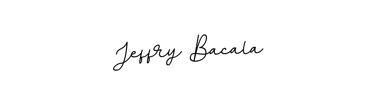 How to make Jeffry Bacala name signature. Use BallpointsItalic-DORy9 style for creating short signs online. This is the latest handwritten sign. Jeffry Bacala signature style 11 images and pictures png