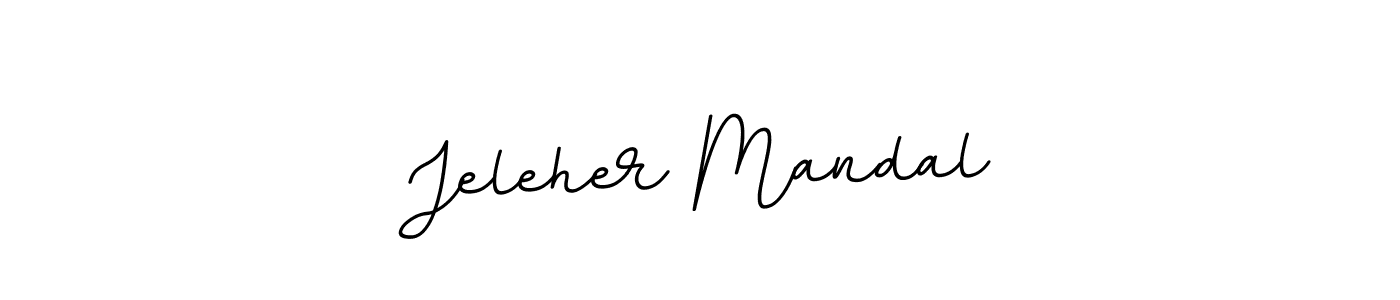 Jeleher Mandal stylish signature style. Best Handwritten Sign (BallpointsItalic-DORy9) for my name. Handwritten Signature Collection Ideas for my name Jeleher Mandal. Jeleher Mandal signature style 11 images and pictures png