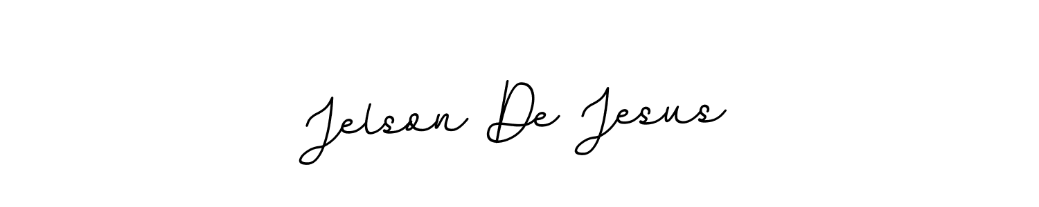 Jelson De Jesus stylish signature style. Best Handwritten Sign (BallpointsItalic-DORy9) for my name. Handwritten Signature Collection Ideas for my name Jelson De Jesus. Jelson De Jesus signature style 11 images and pictures png