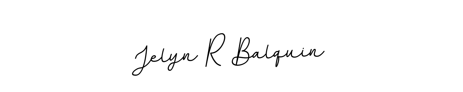 Make a beautiful signature design for name Jelyn R Balquin. With this signature (BallpointsItalic-DORy9) style, you can create a handwritten signature for free. Jelyn R Balquin signature style 11 images and pictures png