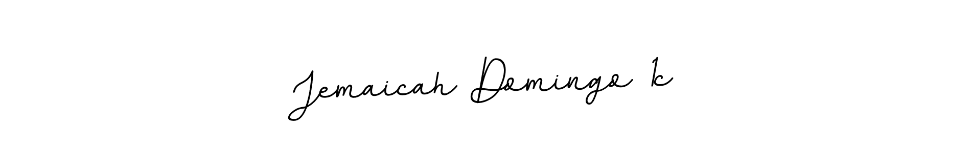 The best way (BallpointsItalic-DORy9) to make a short signature is to pick only two or three words in your name. The name Jemaicah Domingo 1c include a total of six letters. For converting this name. Jemaicah Domingo 1c signature style 11 images and pictures png