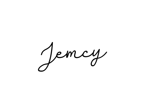 How to make Jemcy name signature. Use BallpointsItalic-DORy9 style for creating short signs online. This is the latest handwritten sign. Jemcy signature style 11 images and pictures png