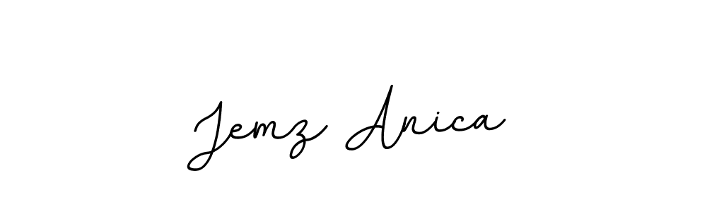 Make a beautiful signature design for name Jemz Anica. With this signature (BallpointsItalic-DORy9) style, you can create a handwritten signature for free. Jemz Anica signature style 11 images and pictures png