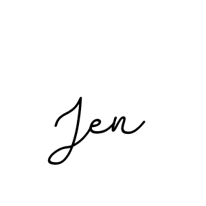 Use a signature maker to create a handwritten signature online. With this signature software, you can design (BallpointsItalic-DORy9) your own signature for name Jen. Jen signature style 11 images and pictures png