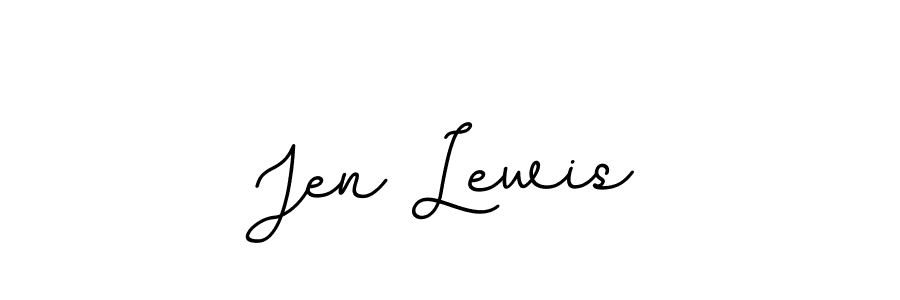 You should practise on your own different ways (BallpointsItalic-DORy9) to write your name (Jen Lewis) in signature. don't let someone else do it for you. Jen Lewis signature style 11 images and pictures png