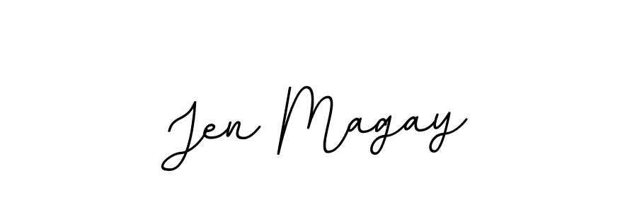 BallpointsItalic-DORy9 is a professional signature style that is perfect for those who want to add a touch of class to their signature. It is also a great choice for those who want to make their signature more unique. Get Jen Magay name to fancy signature for free. Jen Magay signature style 11 images and pictures png