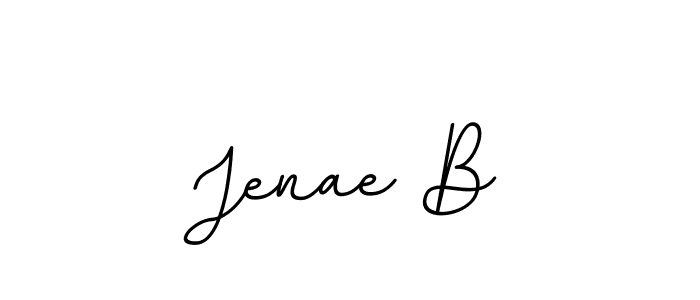 Use a signature maker to create a handwritten signature online. With this signature software, you can design (BallpointsItalic-DORy9) your own signature for name Jenae B. Jenae B signature style 11 images and pictures png