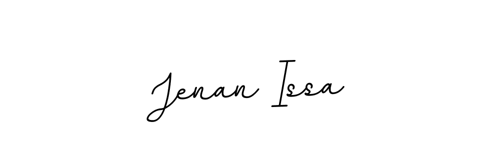 This is the best signature style for the Jenan Issa name. Also you like these signature font (BallpointsItalic-DORy9). Mix name signature. Jenan Issa signature style 11 images and pictures png