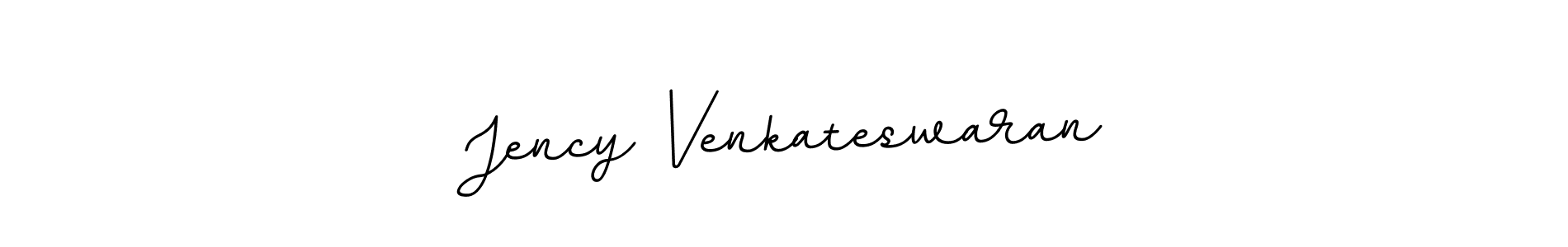 Create a beautiful signature design for name Jency Venkateswaran. With this signature (BallpointsItalic-DORy9) fonts, you can make a handwritten signature for free. Jency Venkateswaran signature style 11 images and pictures png