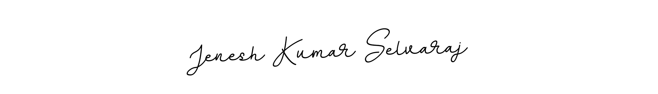 Design your own signature with our free online signature maker. With this signature software, you can create a handwritten (BallpointsItalic-DORy9) signature for name Jenesh Kumar Selvaraj. Jenesh Kumar Selvaraj signature style 11 images and pictures png