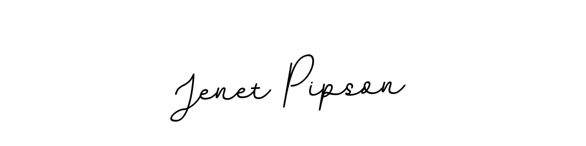 Design your own signature with our free online signature maker. With this signature software, you can create a handwritten (BallpointsItalic-DORy9) signature for name Jenet Pipson. Jenet Pipson signature style 11 images and pictures png