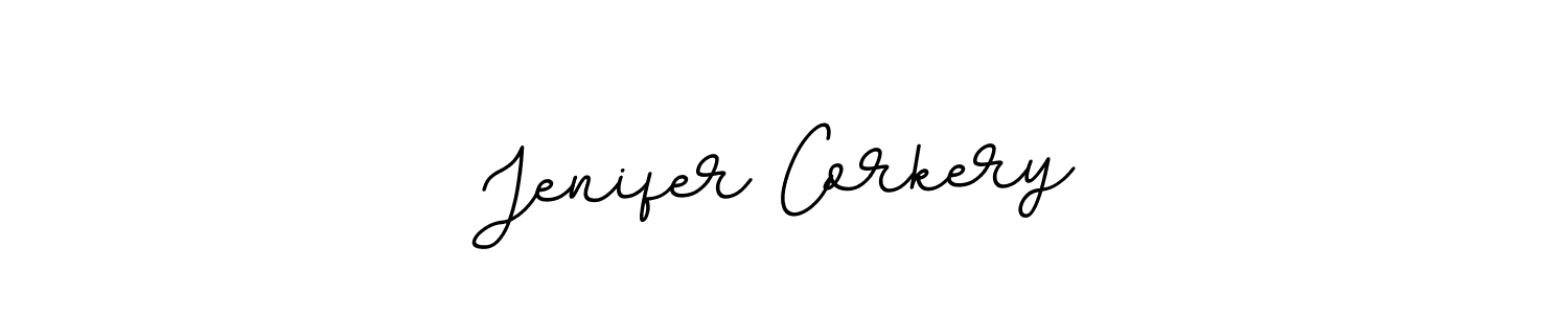 Design your own signature with our free online signature maker. With this signature software, you can create a handwritten (BallpointsItalic-DORy9) signature for name Jenifer Corkery. Jenifer Corkery signature style 11 images and pictures png