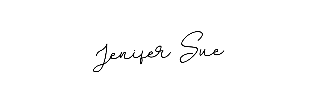 The best way (BallpointsItalic-DORy9) to make a short signature is to pick only two or three words in your name. The name Jenifer Sue include a total of six letters. For converting this name. Jenifer Sue signature style 11 images and pictures png