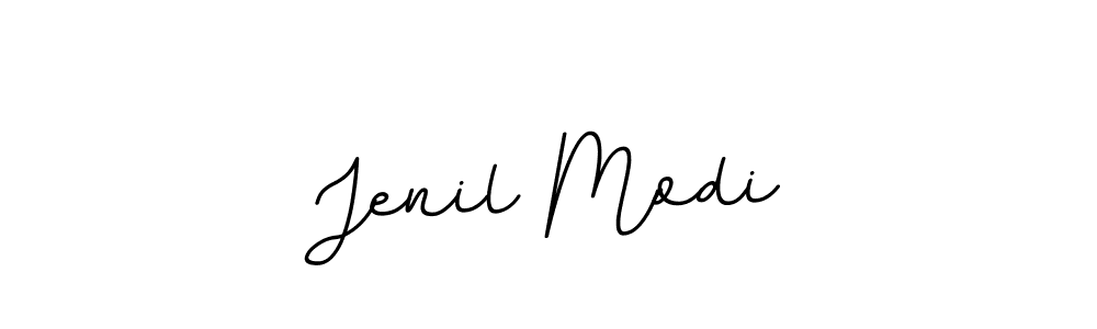 Design your own signature with our free online signature maker. With this signature software, you can create a handwritten (BallpointsItalic-DORy9) signature for name Jenil Modi. Jenil Modi signature style 11 images and pictures png