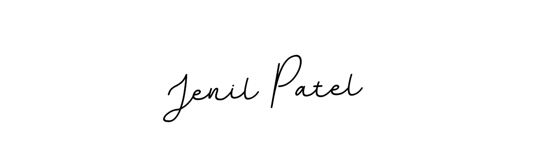 Create a beautiful signature design for name Jenil Patel. With this signature (BallpointsItalic-DORy9) fonts, you can make a handwritten signature for free. Jenil Patel signature style 11 images and pictures png