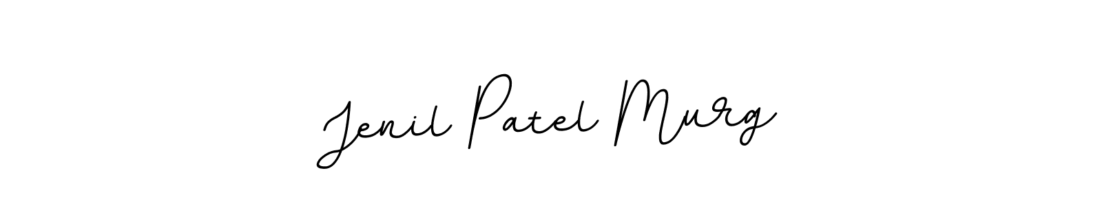 You should practise on your own different ways (BallpointsItalic-DORy9) to write your name (Jenil Patel Murg) in signature. don't let someone else do it for you. Jenil Patel Murg signature style 11 images and pictures png