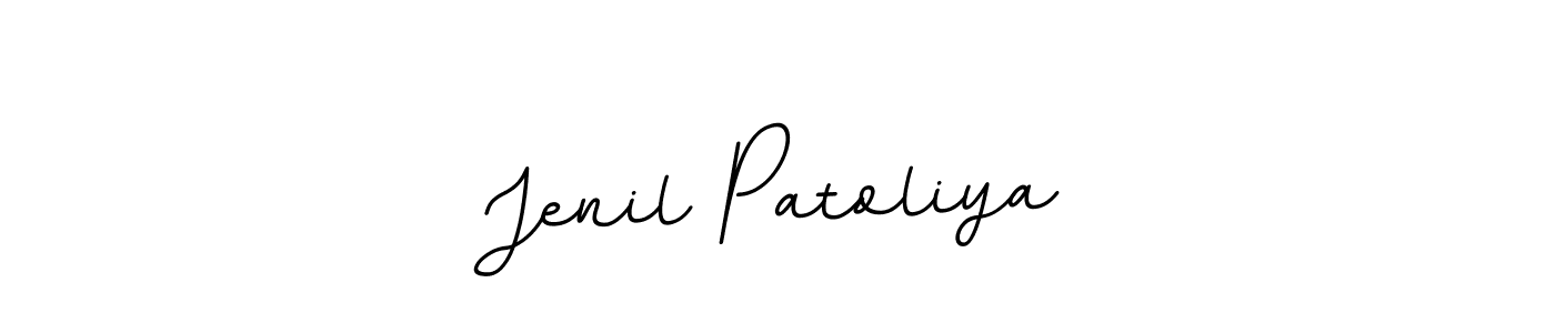 BallpointsItalic-DORy9 is a professional signature style that is perfect for those who want to add a touch of class to their signature. It is also a great choice for those who want to make their signature more unique. Get Jenil Patoliya name to fancy signature for free. Jenil Patoliya signature style 11 images and pictures png