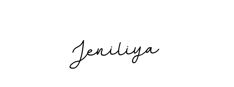 Use a signature maker to create a handwritten signature online. With this signature software, you can design (BallpointsItalic-DORy9) your own signature for name Jeniliya. Jeniliya signature style 11 images and pictures png
