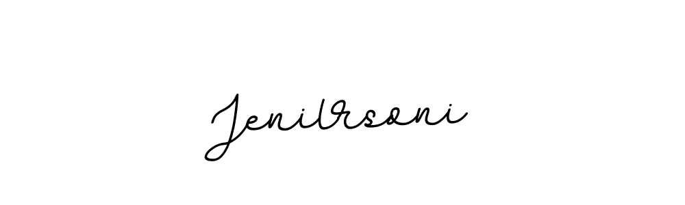 You should practise on your own different ways (BallpointsItalic-DORy9) to write your name (Jenilrsoni) in signature. don't let someone else do it for you. Jenilrsoni signature style 11 images and pictures png