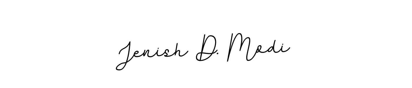 Design your own signature with our free online signature maker. With this signature software, you can create a handwritten (BallpointsItalic-DORy9) signature for name Jenish D. Modi. Jenish D. Modi signature style 11 images and pictures png