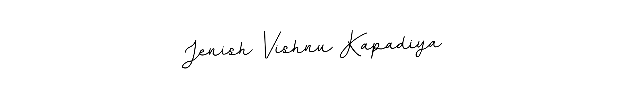 Create a beautiful signature design for name Jenish Vishnu Kapadiya. With this signature (BallpointsItalic-DORy9) fonts, you can make a handwritten signature for free. Jenish Vishnu Kapadiya signature style 11 images and pictures png
