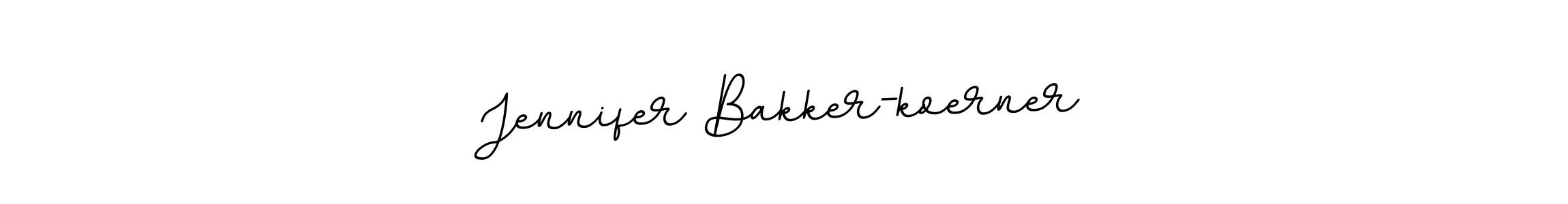 It looks lik you need a new signature style for name Jennifer Bakker-koerner. Design unique handwritten (BallpointsItalic-DORy9) signature with our free signature maker in just a few clicks. Jennifer Bakker-koerner signature style 11 images and pictures png