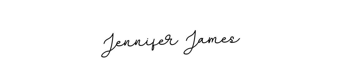 Make a beautiful signature design for name Jennifer James. With this signature (BallpointsItalic-DORy9) style, you can create a handwritten signature for free. Jennifer James signature style 11 images and pictures png