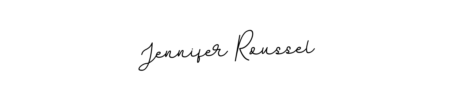 Make a beautiful signature design for name Jennifer Roussel. With this signature (BallpointsItalic-DORy9) style, you can create a handwritten signature for free. Jennifer Roussel signature style 11 images and pictures png