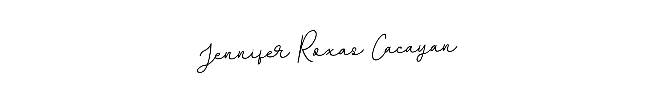 You should practise on your own different ways (BallpointsItalic-DORy9) to write your name (Jennifer Roxas Cacayan) in signature. don't let someone else do it for you. Jennifer Roxas Cacayan signature style 11 images and pictures png