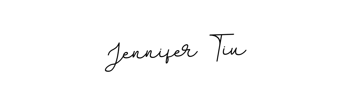 Jennifer Tiu stylish signature style. Best Handwritten Sign (BallpointsItalic-DORy9) for my name. Handwritten Signature Collection Ideas for my name Jennifer Tiu. Jennifer Tiu signature style 11 images and pictures png