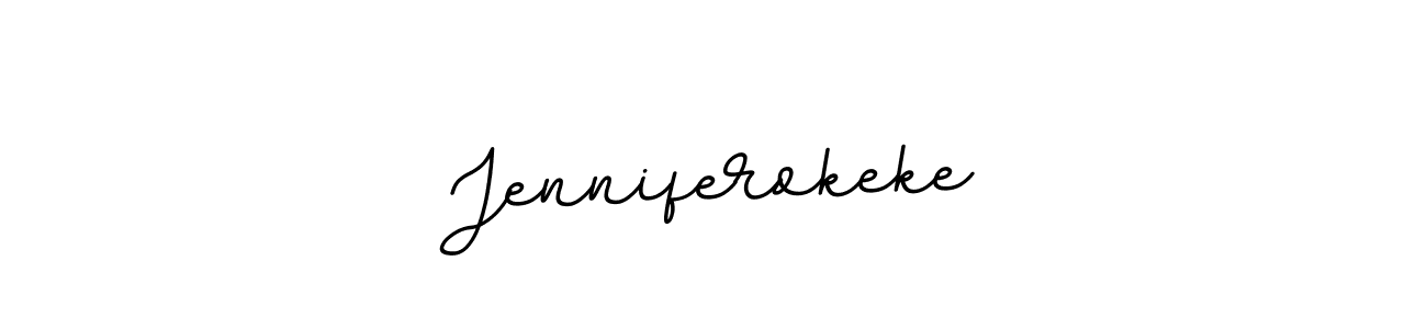 Design your own signature with our free online signature maker. With this signature software, you can create a handwritten (BallpointsItalic-DORy9) signature for name Jenniferokeke. Jenniferokeke signature style 11 images and pictures png