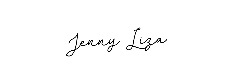Use a signature maker to create a handwritten signature online. With this signature software, you can design (BallpointsItalic-DORy9) your own signature for name Jenny Liza. Jenny Liza signature style 11 images and pictures png
