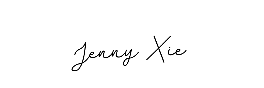 The best way (BallpointsItalic-DORy9) to make a short signature is to pick only two or three words in your name. The name Jenny Xie include a total of six letters. For converting this name. Jenny Xie signature style 11 images and pictures png