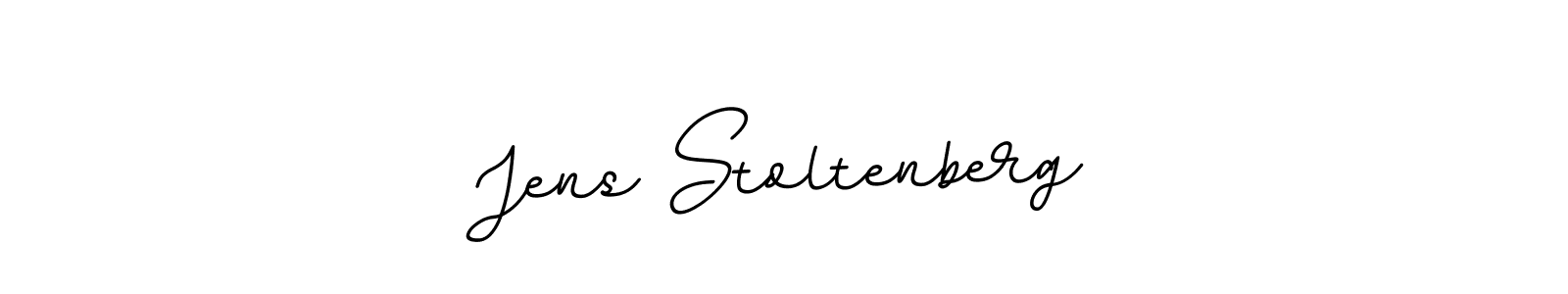 Make a beautiful signature design for name Jens Stoltenberg. With this signature (BallpointsItalic-DORy9) style, you can create a handwritten signature for free. Jens Stoltenberg signature style 11 images and pictures png